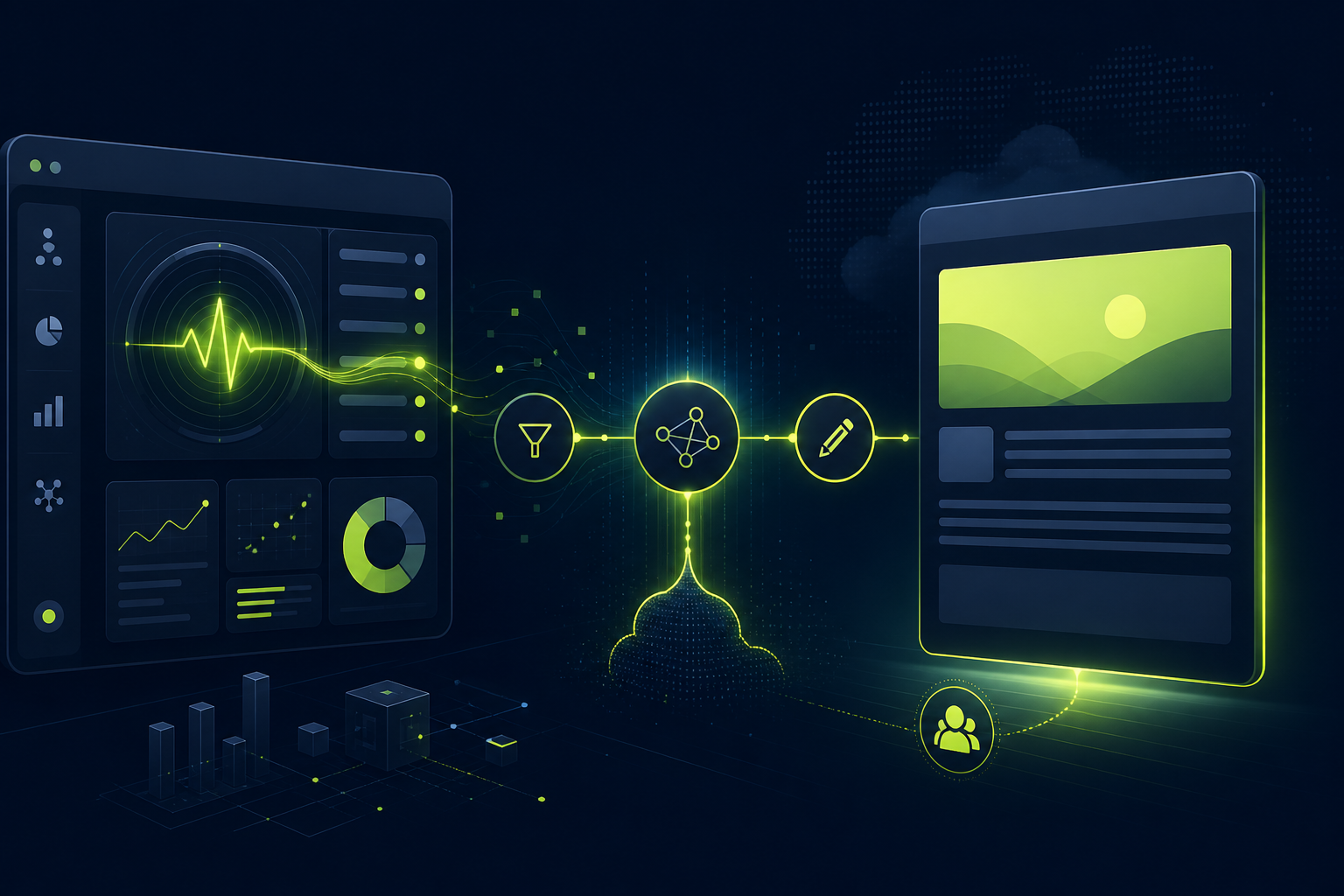 Ilustração sobre publicação Astros Netlify